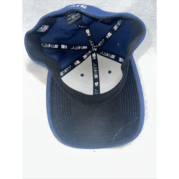 NEW ERA NEW ENGLAND PATRIOTS 39THIRTY HAT SIZE M/L NEW W/IMPERFECTIONS NAVY BLUE - Picture 11 of 11